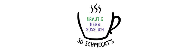 Grafik von Sensoriktasse gefüllt mit krautig, süßlich und herb. | © SONNENTOR